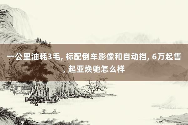 一公里油耗3毛, 标配倒车影像和自动挡, 6万起售, 起亚焕驰怎么样